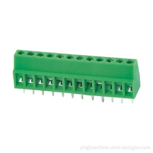 Terminal Block, PCB, Pitch 2.54mm, Poles 2P/30P, 24-12AWG, 150V/6A, 5-6mm Strip Length